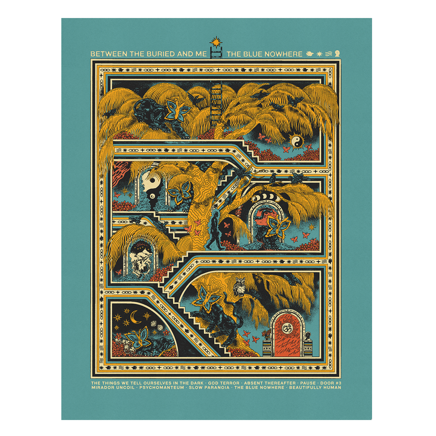The Blue Nowhere Hand Numbered Art Print