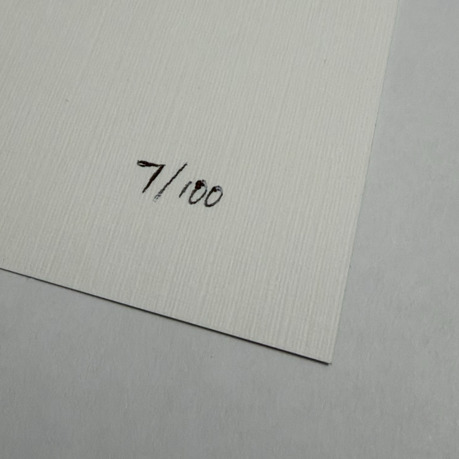 The Blue Nowhere Hand Numbered Art Print