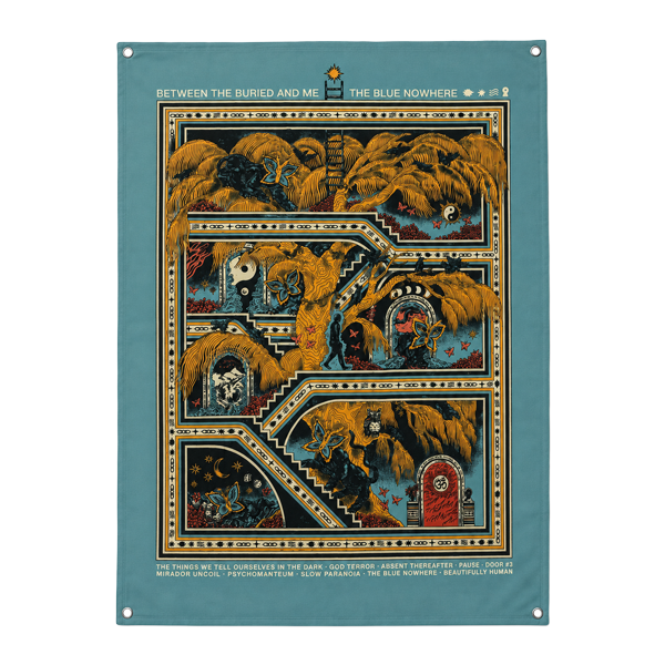 The Blue Nowhere Wall Flag